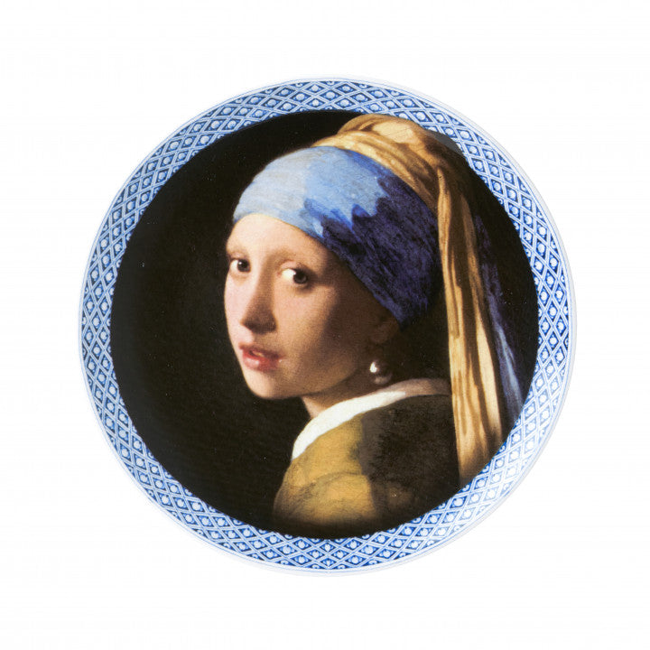 Plate Girl Pearl Earing Med