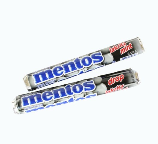 Mentos Licorice/Mint 37.5gm