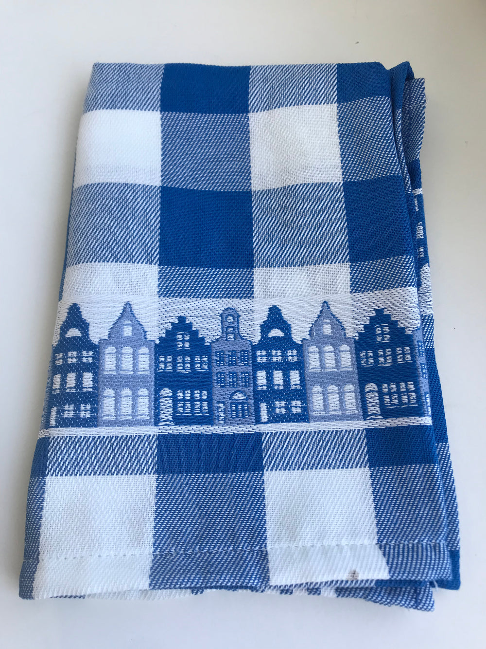 Tea Towel Houses Blue